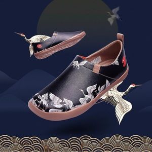 NWT UIN Women’s Comfortable Shoes PU/Crane In Dark/US8.5